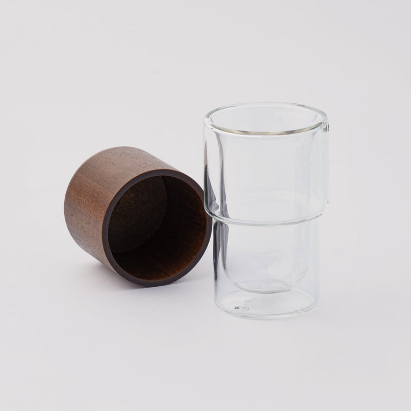 Dallaty طقم أكواب شاي دلاتي - زجاج وخشب - Image 5